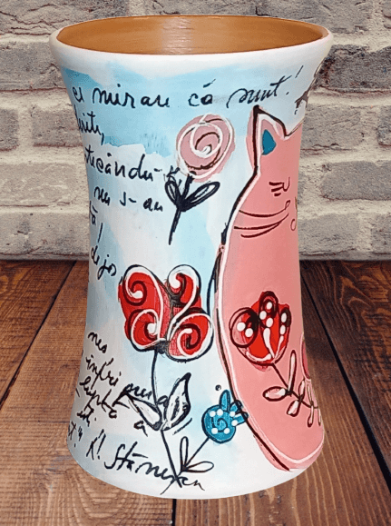 Vaza din ceramica, Pictata manual-20 [3]