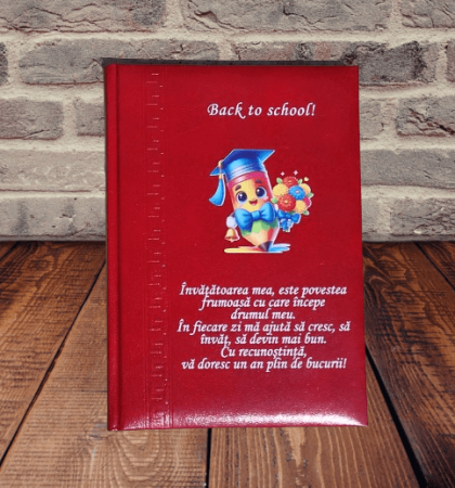 Noutati - Agenda Herlitz Personalizata- mesaj pt. invatatoare