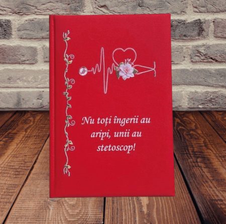 Idei de cadouri - Agenda personalizata A5+, mesaj pentru medici-2