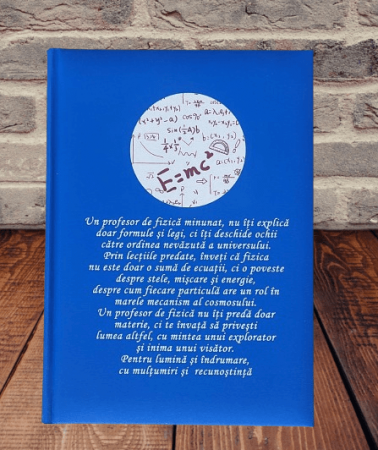 Cadou profesori - Agenda personalizata-cadou pentru profesorii de fizica