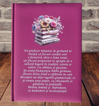 Cadou profesori - Agenda personalizata-cadou pentru profesorii de germana