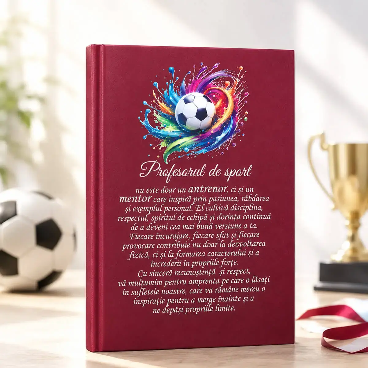 Idei de cadouri - Agenda personalizata- cadou pentru profesorii de sport