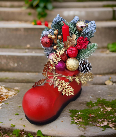 Idei de cadouri - Aranjament de craciun in Bocanc din ceramica-2