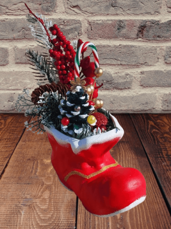 Decoratiuni casa - Aranjament de craciun in Bocanc din ceramica-3