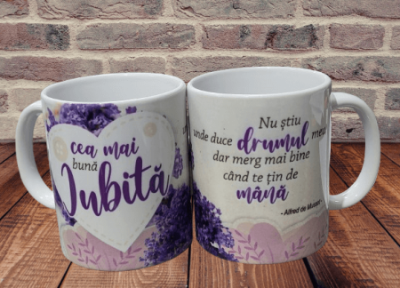 Noutati - Cana cu mesaj "Pentru cea mai buna iubita"
