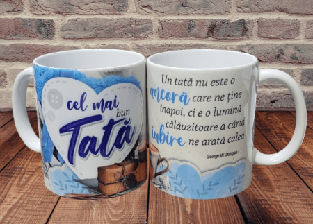 Noutati - Cana cu mesaj "Pentru cel mai bun tata"