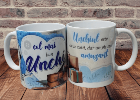 Noutati - Cana cu mesaj "Pentru cel mai bun unchi"