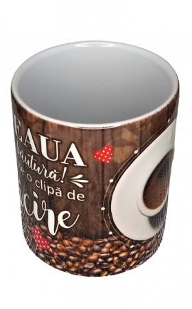 Cana personalizata cu mesaj " Cafeaua nu-i o bautura" [1]