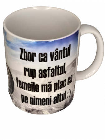 Cani personalizate - Cana personalizata cu mesajul "Zbor ca gandul"