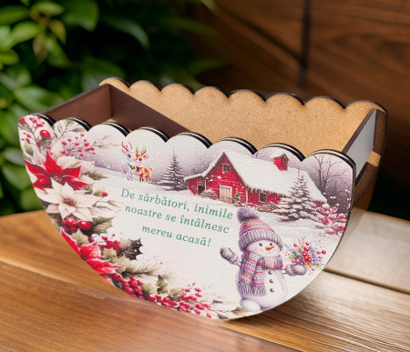 Cutii personalizate - Cutie personalizata pentru dulciuri si aranjamente de Craciun-2