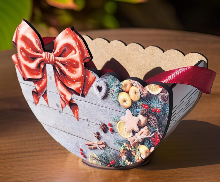 Idei de cadouri - Cutie personalizata pentru dulciuri si aranjamente de Craciun-7