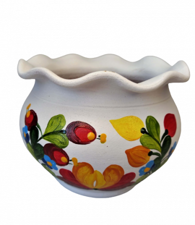 Ghiveci din ceramica pictat manual-tip sac mare 12.9 cm [1]