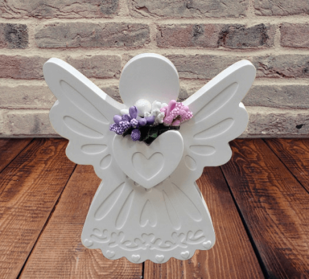 Noutati - Ingeras cu Flori- Lucrat Manual