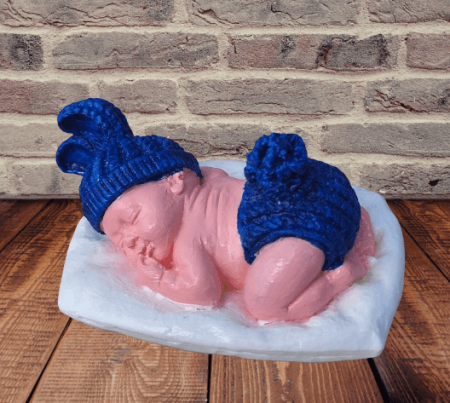 Marturii de nunta si botez - Magnet marturie pt. botez, din praf ceramic