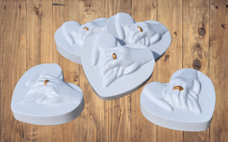 Marturii de nunta - Magnet marturie pt. nunta, din praf ceramic
