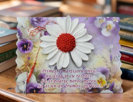 Noutati - Martisor parfumat- Model Floare- Lucrat Manual-3