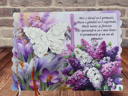 Noutati - Martisor parfumat- Model Fluturas- Lucrat Manual