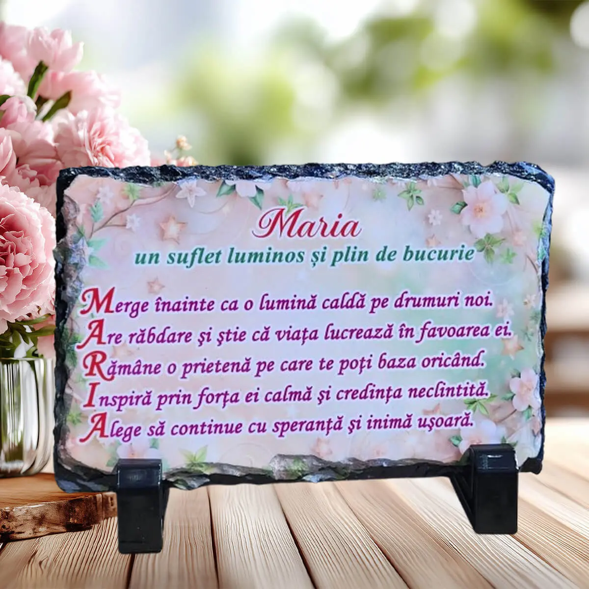 Noutati - Placa de ardezie personalizata cu nume- Maria