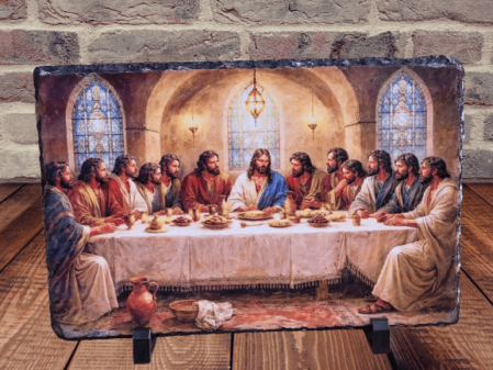 Noutati - Placa decorativa de ardezie- Cina cea de taina