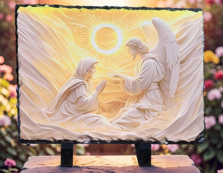 Noutati - Placa decorativa din ardezie – Buna Vestire