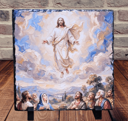 Noutati - Placa decorativa din ardezie – Inaltarea Domnului