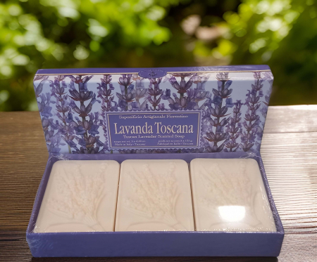 Idei de cadouri - Sapun artizanal Lavanda Toscana Fiorentino 3x125g-2