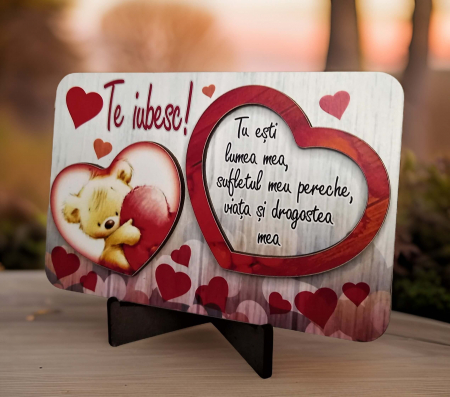 Tablouri personalizate - Tablita cu mesaj si suport