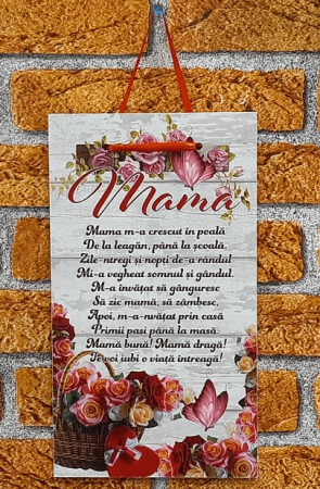 Tablouri personalizate - Tablou cu mesaj poezie pentru mama