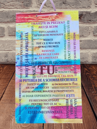 Tablouri personalizate - Tablou personalizat cu mesaj motivational "Tu"
