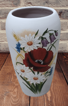 Idei de cadouri - Vaza din ceramica, Inaltime 21 cm, Pictata manual- model 37