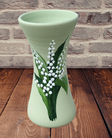 Noutati - Vaza din ceramica, Inaltime 21 cm, Pictata manual- model 40