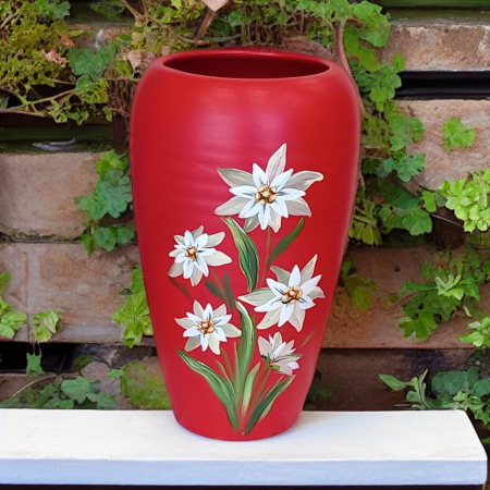 Cadouri pentru femei - Vaza din ceramica, Pictata manual-18