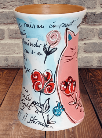 Vaza din ceramica, Pictata manual-20 [2]