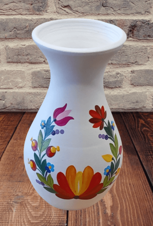 Cadouri pentru femei - Vaza mare din ceramica, Pictata manual-3