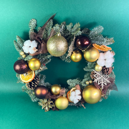 MAGIA CRACIUNULUI - Coronita subtire aurie