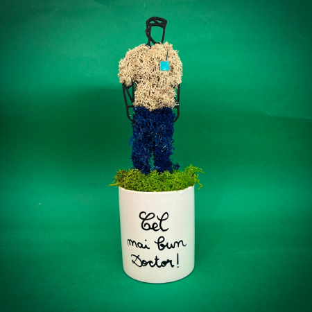Mici cadouri naturale - Aranjament Cel mai bun doctor 23X8cm