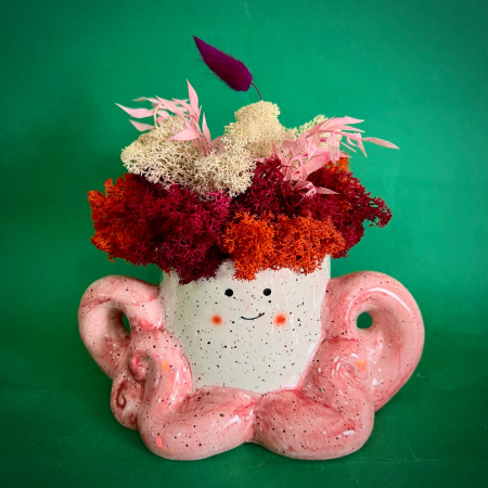 Mici cadouri naturale - Aranjament Caracatița cu Moț 17cm