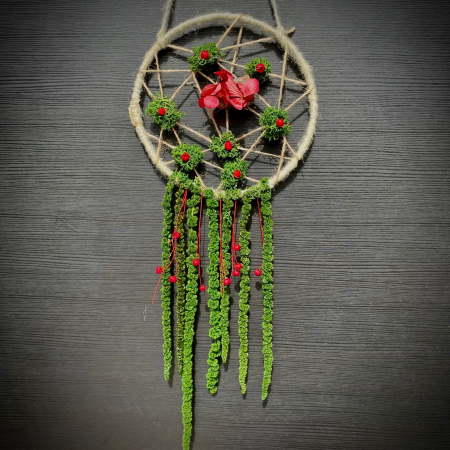 Mici cadouri naturale - Aranjament Dreamcatcher 50x19cm