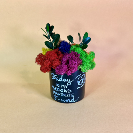 Mici cadouri naturale - Aranjament Friday word 17x10cm