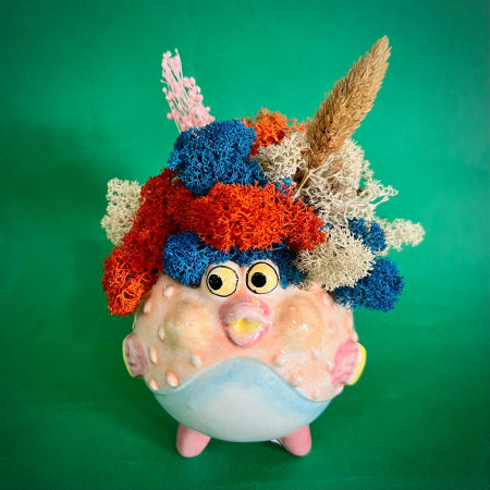 Mici cadouri naturale - Aranjament Bubu Pestele Balon 18cm