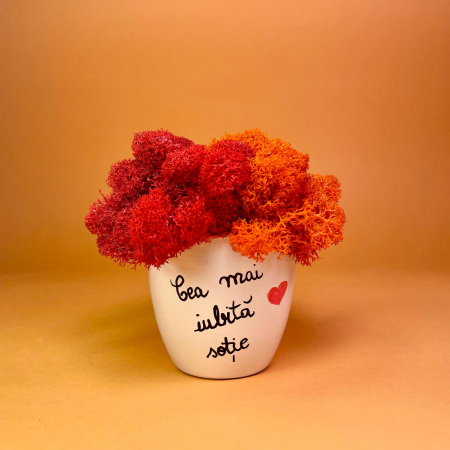 Love Story - Aranjament Iubita Sotie 9x9cm