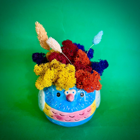 Mici cadouri naturale - Aranjament Pasarica Zbanghie 18cm