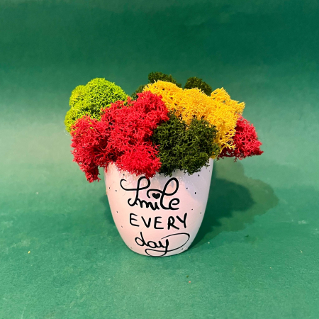 Mici cadouri naturale - Aranjament Smile every day 15x9cm