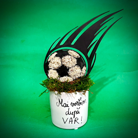 Cadouri pentru el - Aranjament Fotbal 22X8X15