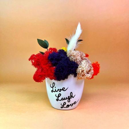 LICHIDARI DE STOC - Aranjament Live Laugh Love 15x9cm