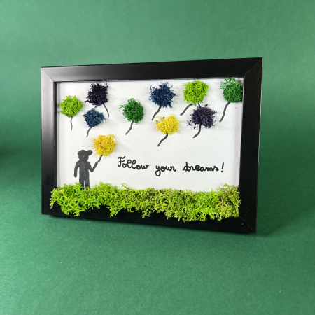 Tablou Follow your dreams, boy! 10x15cm [1]