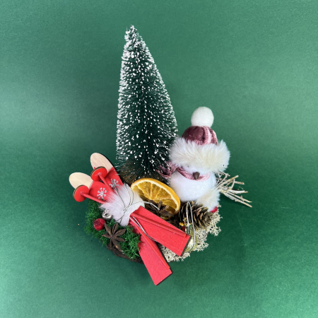 MAGIA CRACIUNULUI - Gata de ski 17X9cm