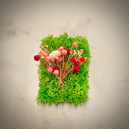 Mici cadouri naturale - Magnet Buchetel cu licheni 8x5cm