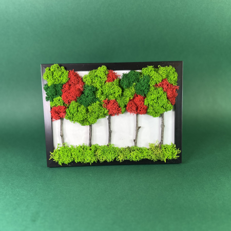 Mici cadouri naturale - Tablou Prin padure 15x21cm