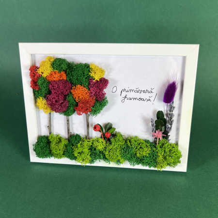MARTISOARE - Tablou Peisaj colorat personalizabil 13x18cm